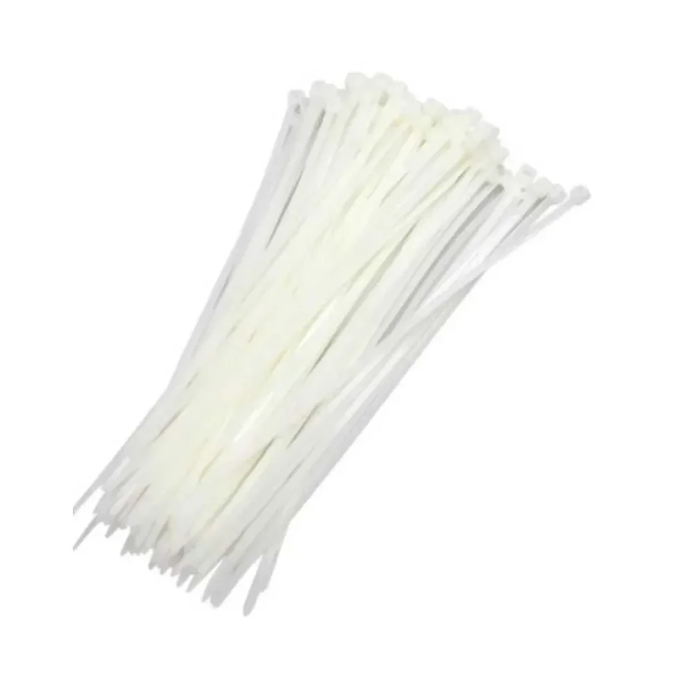 Abraçadeira De Nylon 4,8X180Mm Branca 100 Peç Worker - Imagem 3