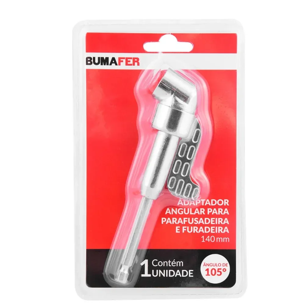 Adaptador Angular Para Furadeira 140Mm 1/4 Bumafer - Imagem 5