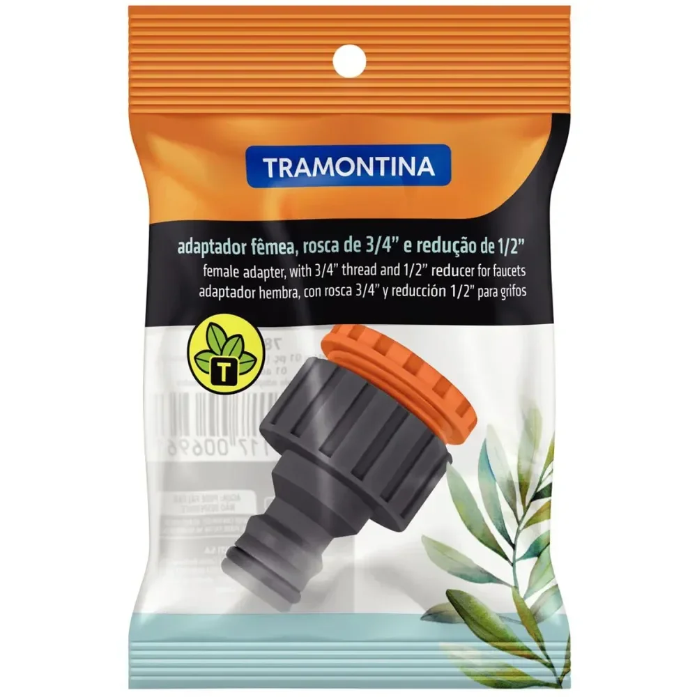Adaptador Fêmea Rosca 3/4 Redução 1/2 Tramontina - Imagem 3