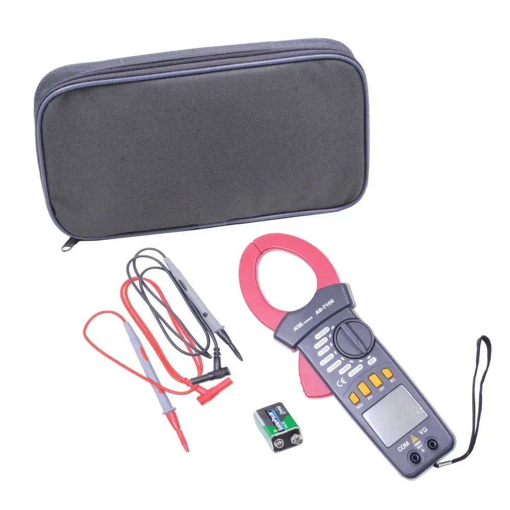 Alicate Amperímetro Com Voltímetro Digital Ac Ad-7100 Icel - Imagem 2