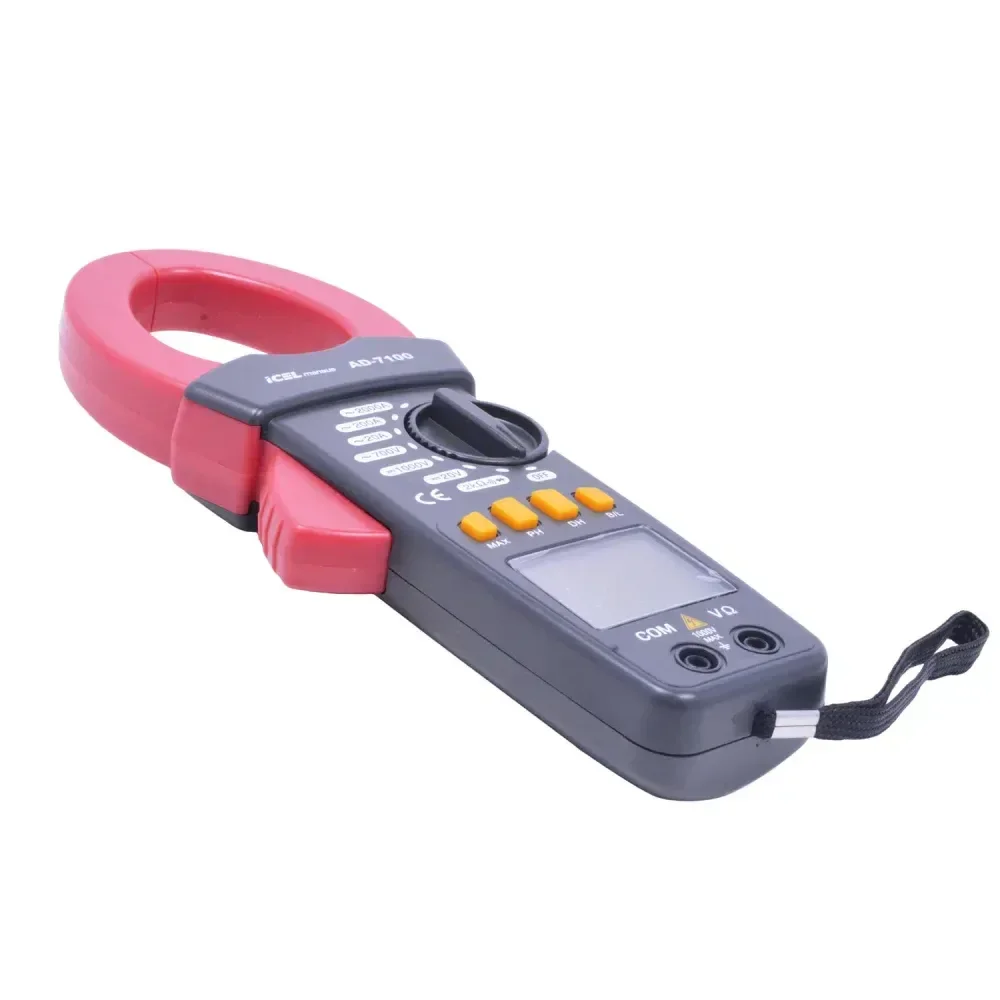 Alicate Amperímetro Com Voltímetro Digital Ac Ad-7100 Icel - Imagem 3