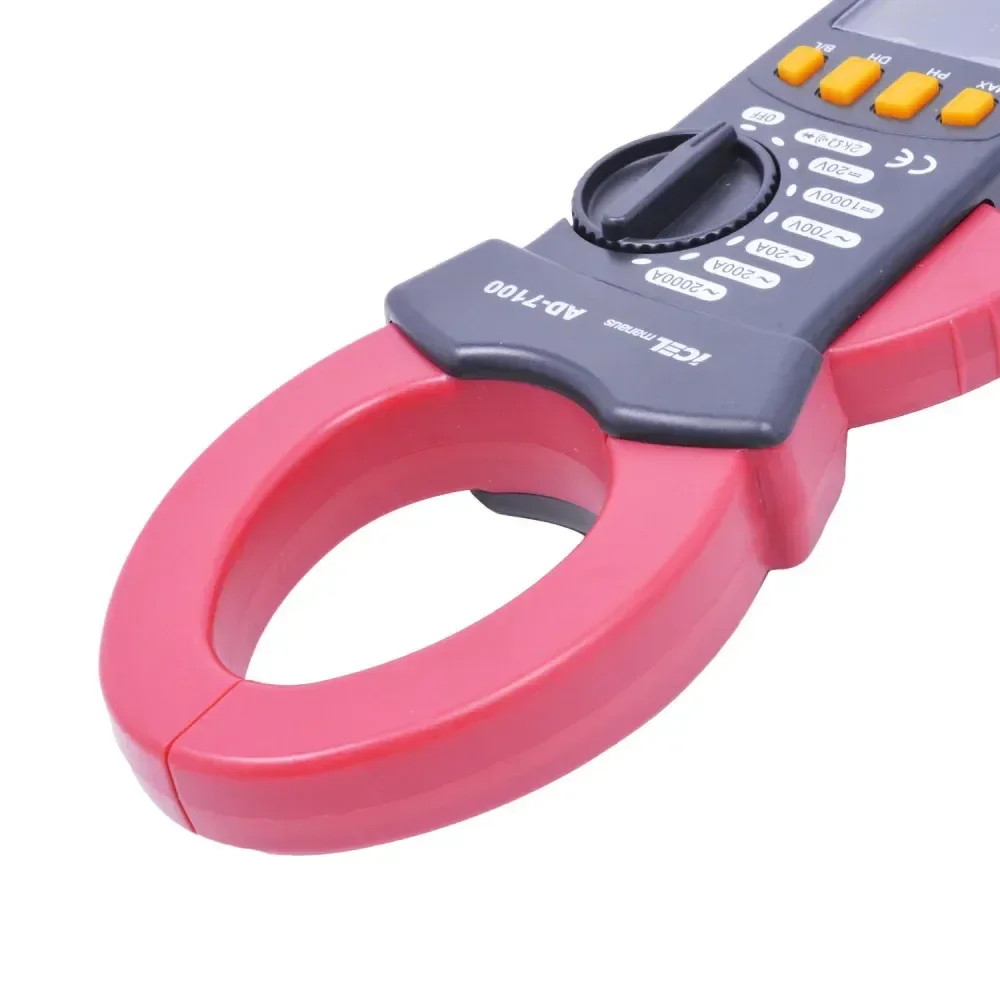 Alicate Amperímetro Com Voltímetro Digital Ac Ad-7100 Icel - Imagem 4