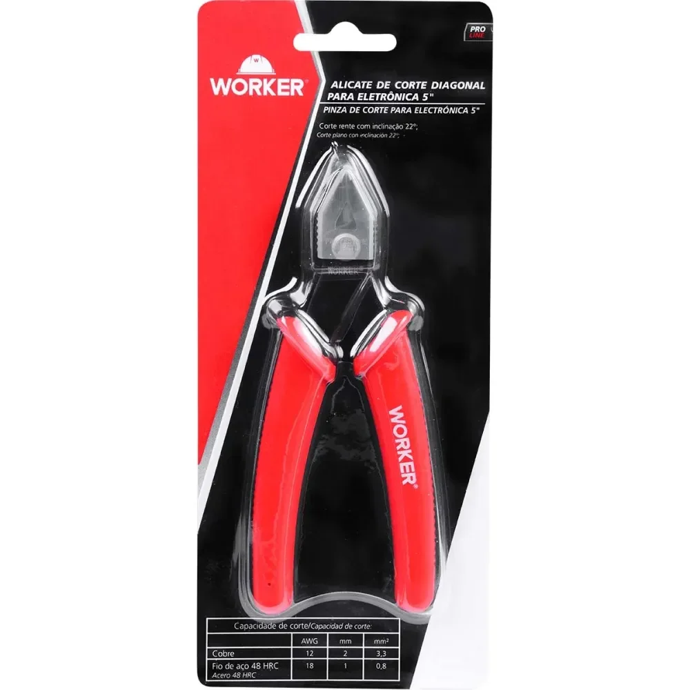 Alicate De Corte Diagonal Para Eletrônica 5 Worker - Imagem 5