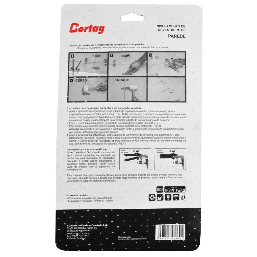 Alicate De Parede Para Nivelamento Cortag - Imagem 5