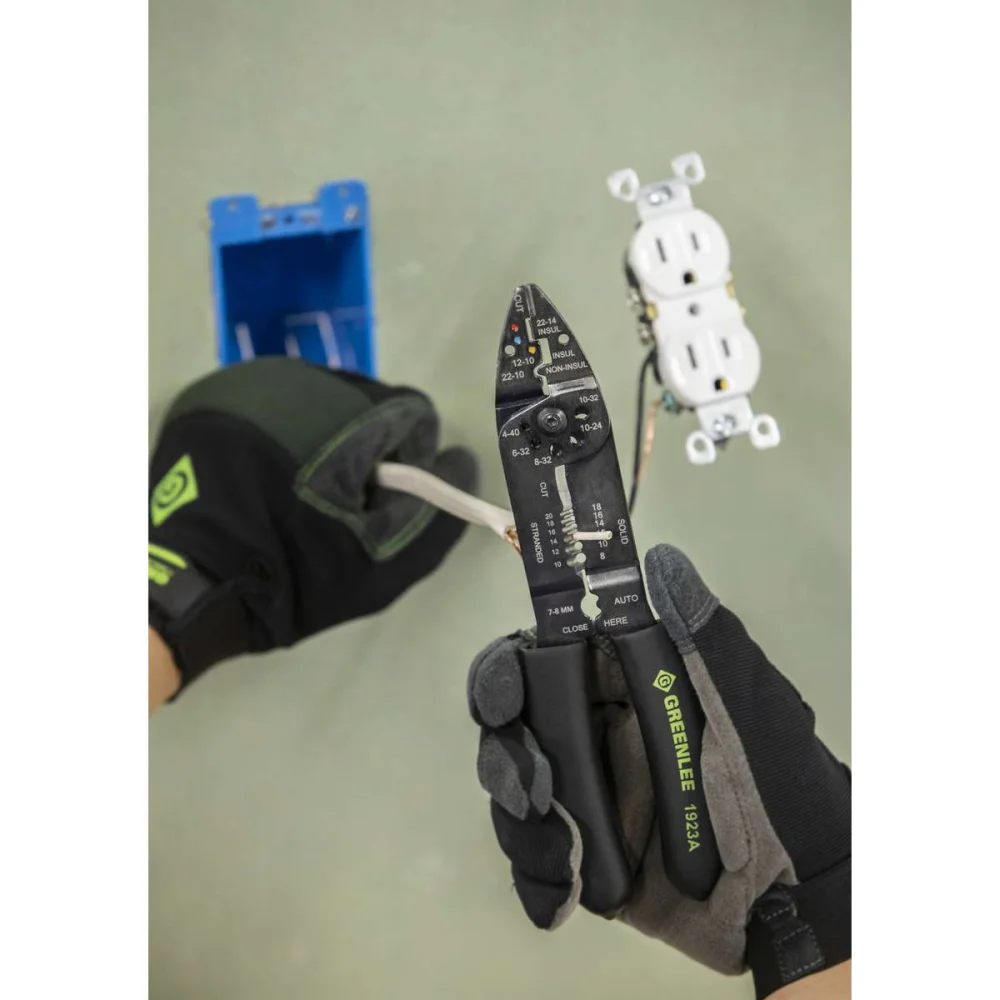 Alicate Decapador/Corte Crimp 1923A 10-22Awg Greenlee - Imagem 3