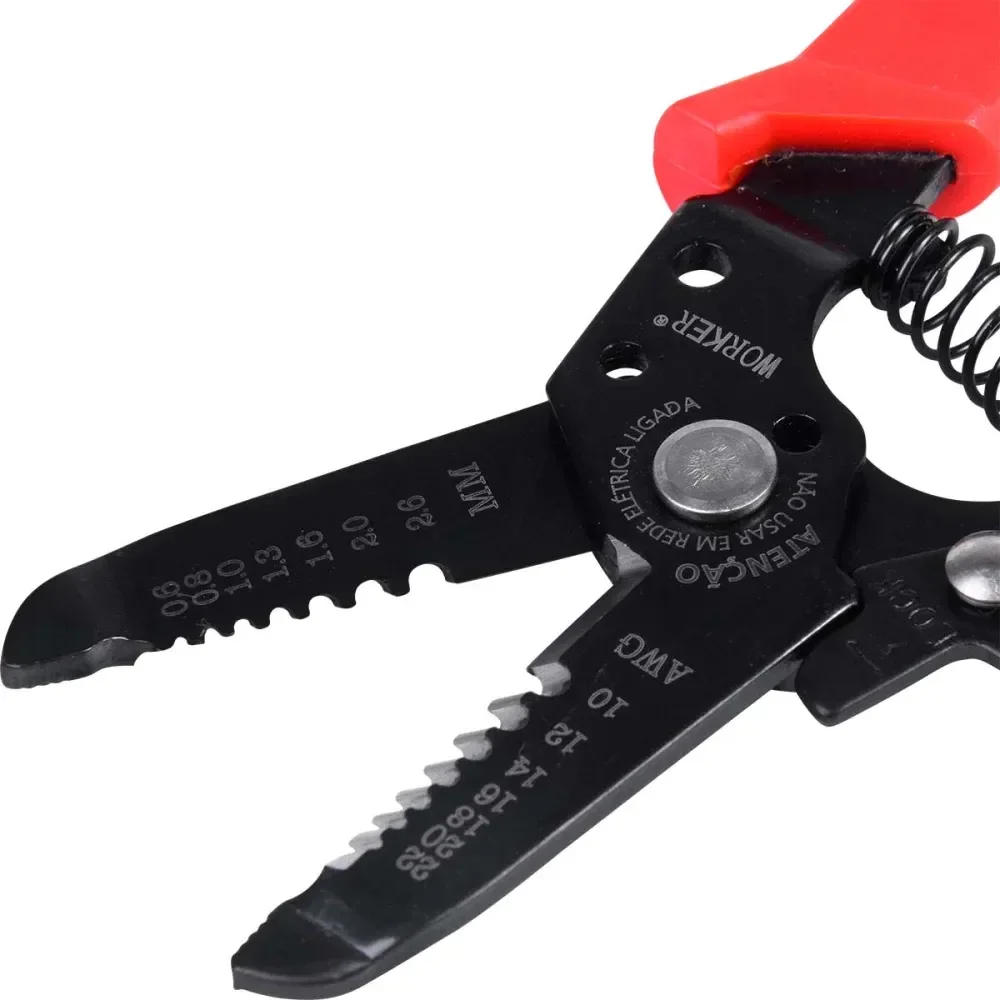 Alicate Desencapador E Cortador De Fios 6 Worker - Imagem 5