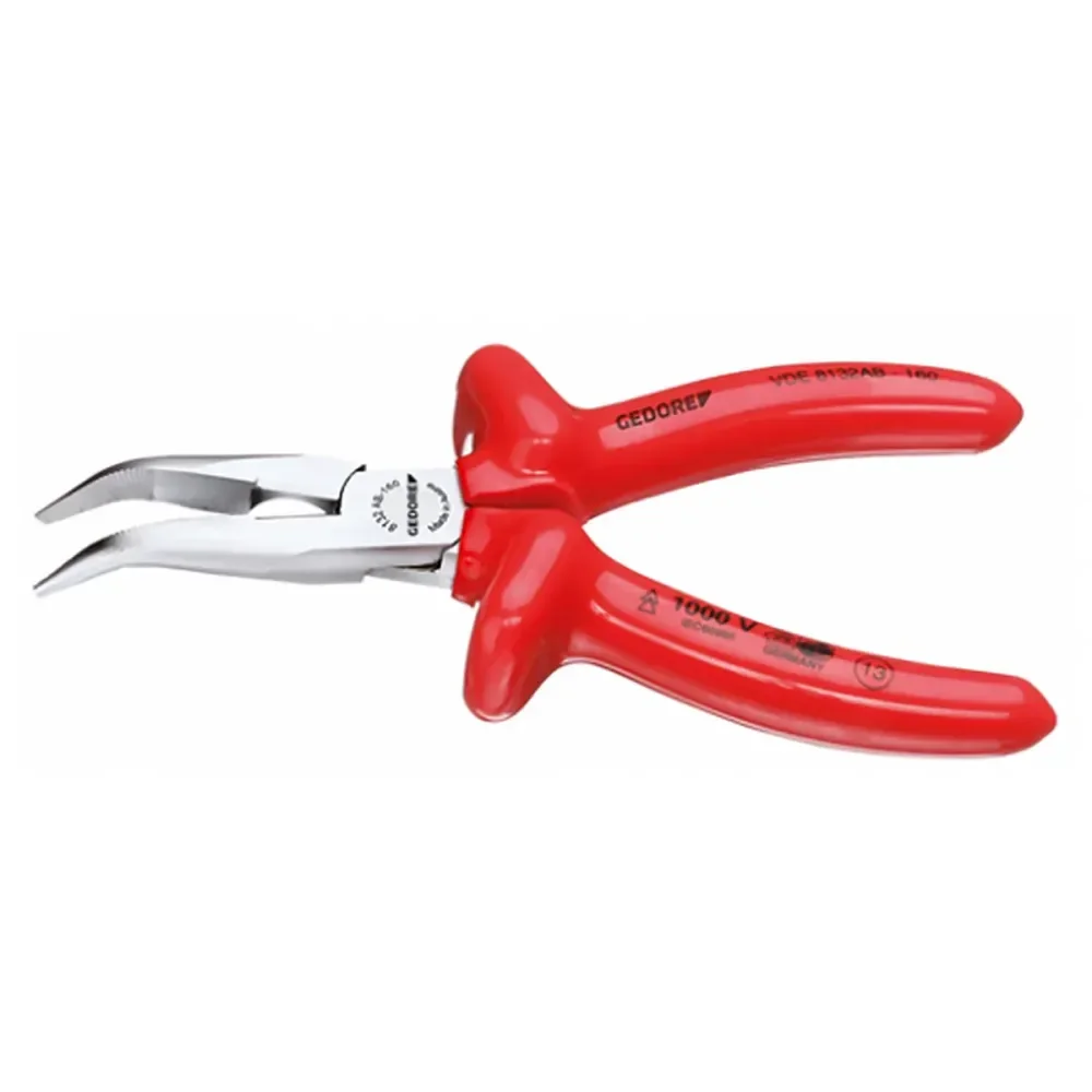 Alicate Isolado Meia Boca Com Bico Curvo 45° 8” Gedore - Imagem 3