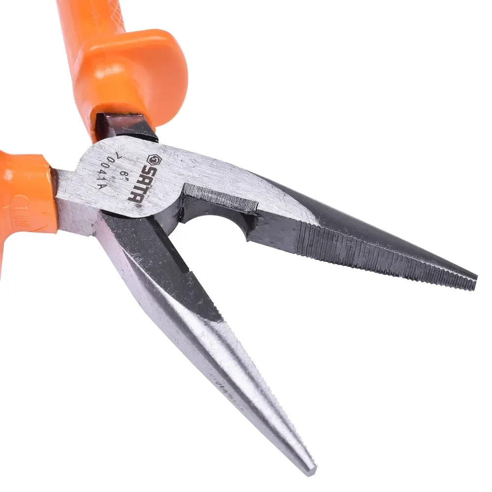 Alicate Meia Cana Curto Isolado Em Cromo Vanádio 6 Sata - Imagem 5