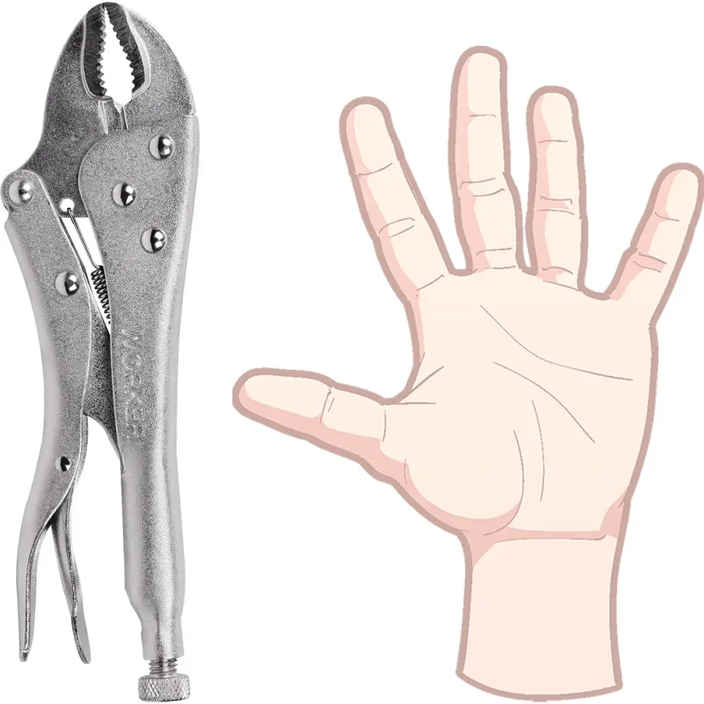 Alicate Pressão 10 Mordente Reto Worker - Imagem 6