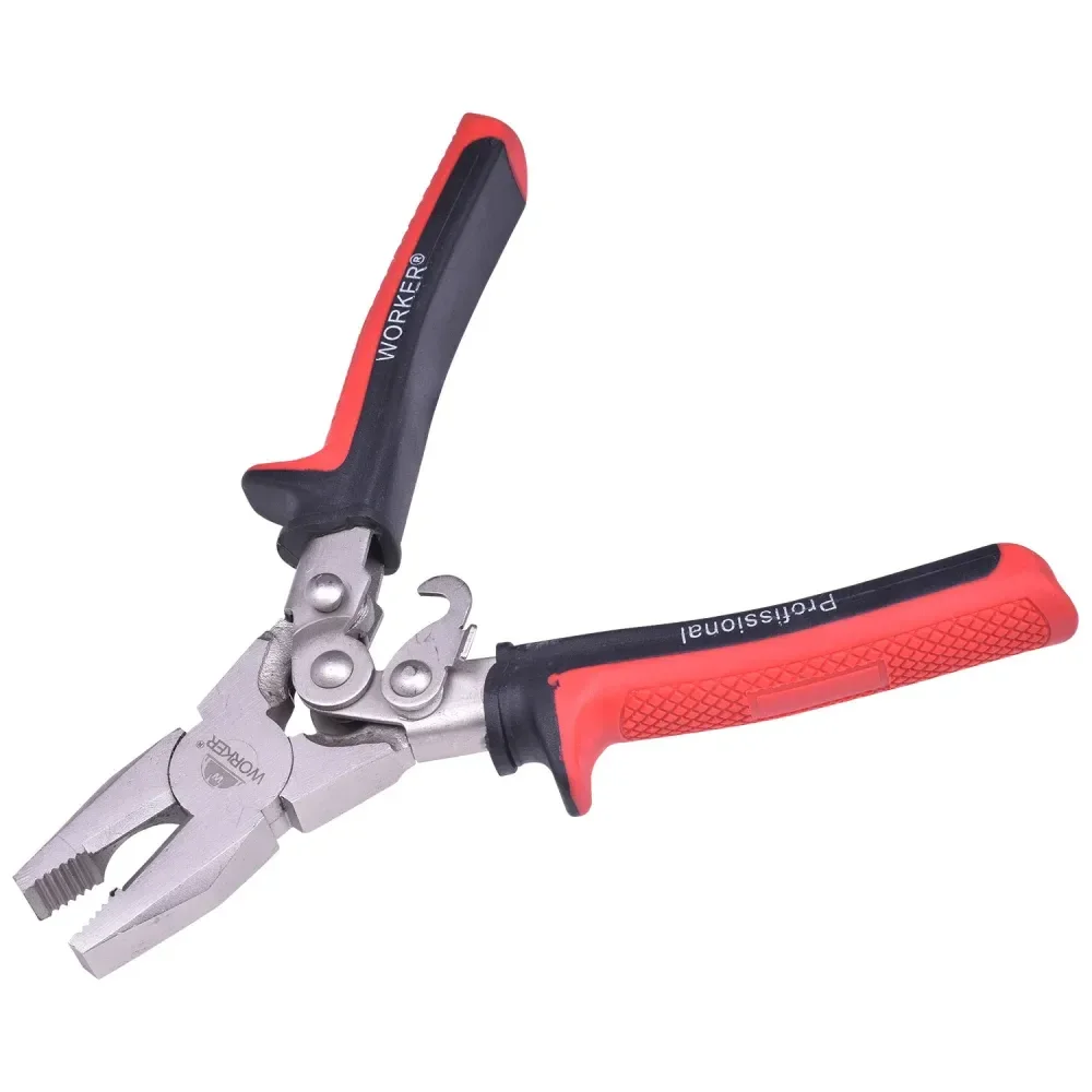 Alicate Universal Com Força Dupla Em Cromo Vanádio 8 Worker - Imagem 2