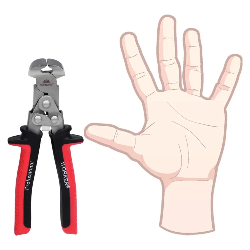 Alicate Universal Corte Frontal Força Dupla 7 Worker - Imagem 5