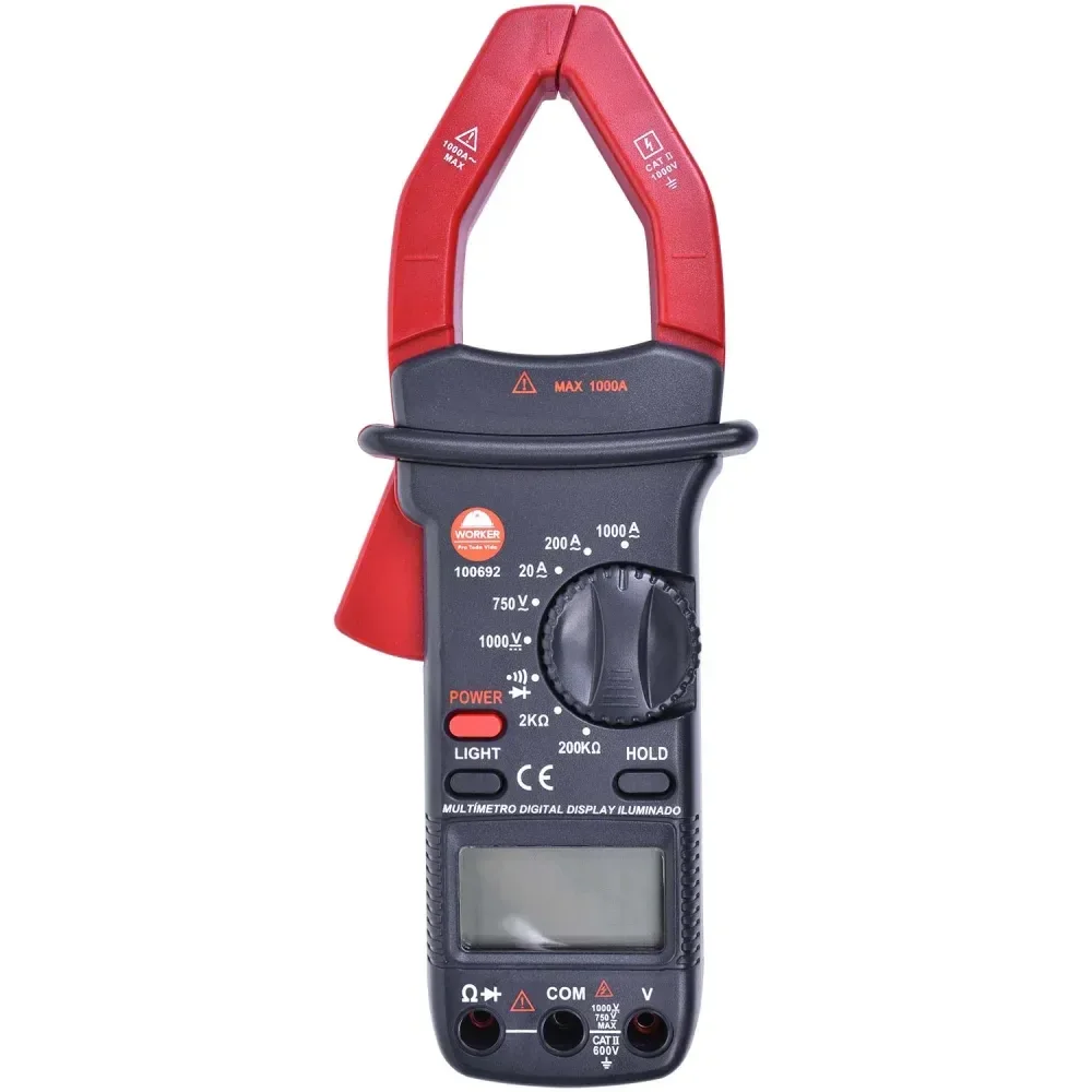 Alicate Voltímetro/Amperímetro Digital Worker - Imagem 3