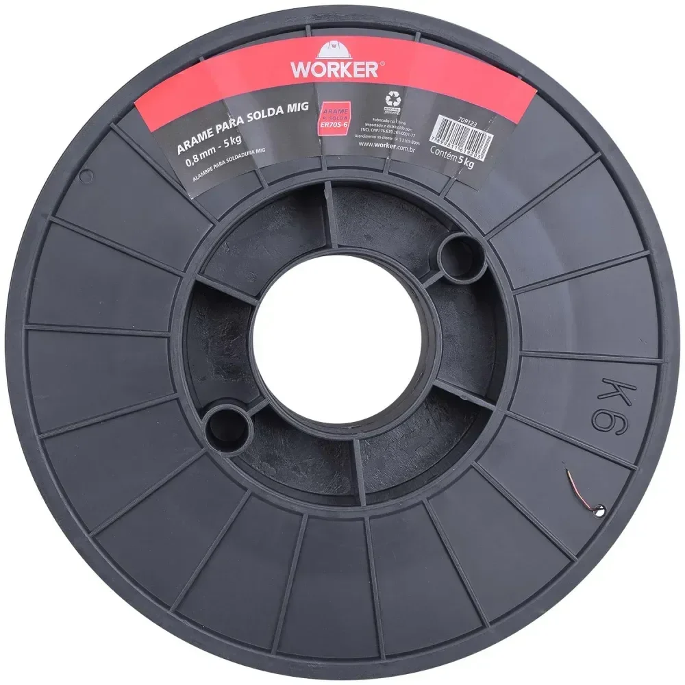 Arame De Solda Mig 0,8Mm 5Kg Worker - Imagem 4