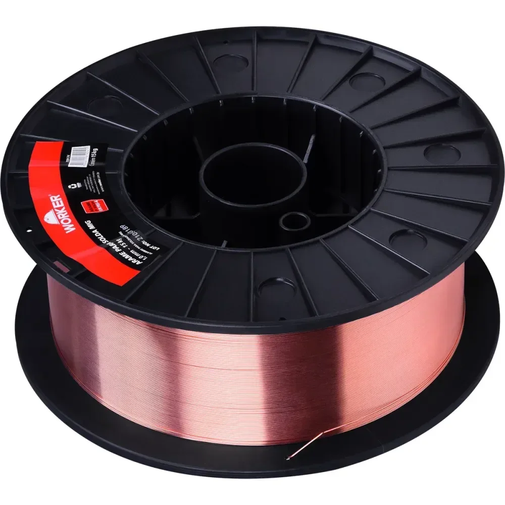 Arame De Solda Mig Carretel Plástico 1Mm 15Kg Worker - Imagem 3