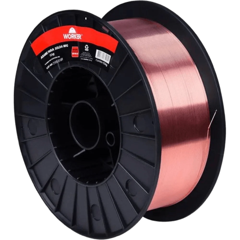 Arame De Solda Mig Em Carretel De Plástico 0,8Mm 15Kg Worker - Imagem 6