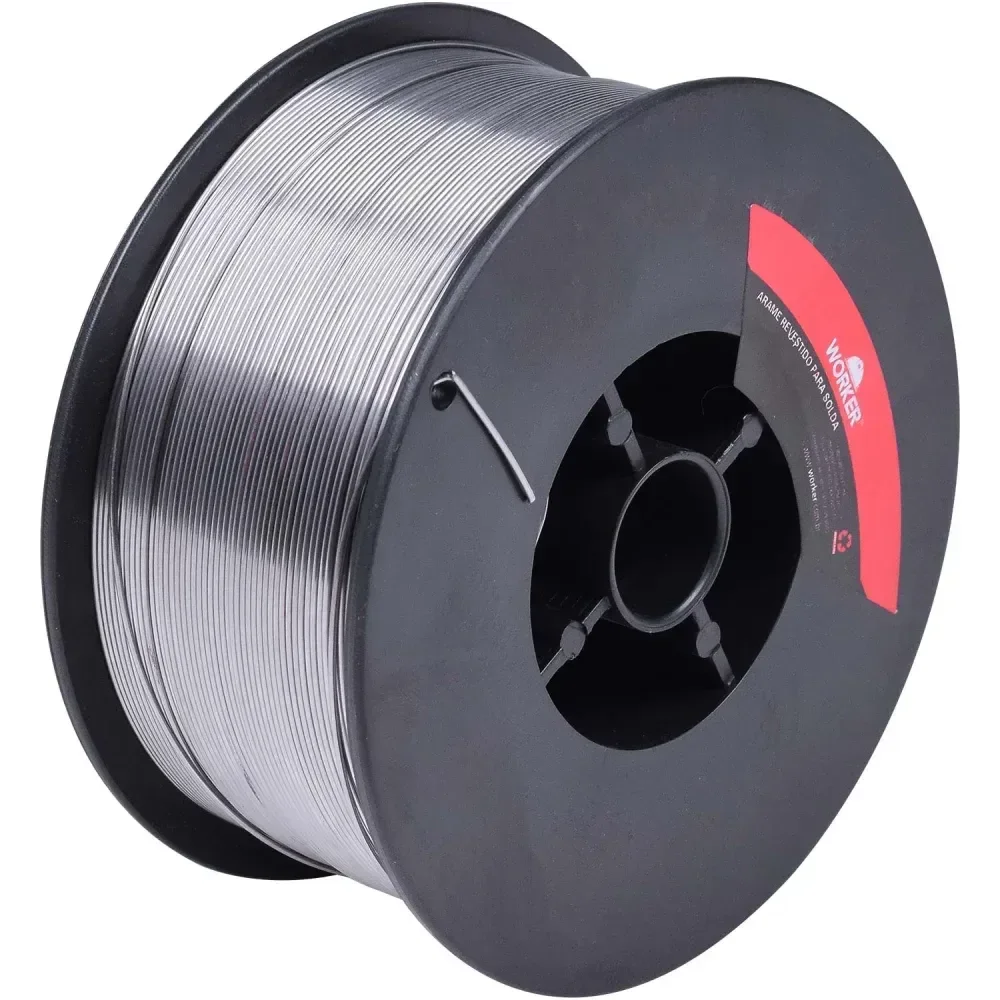 Arame Revestido Para Solda Mig Sem Gás 0,8Mm 1Kg Worker - Imagem 3