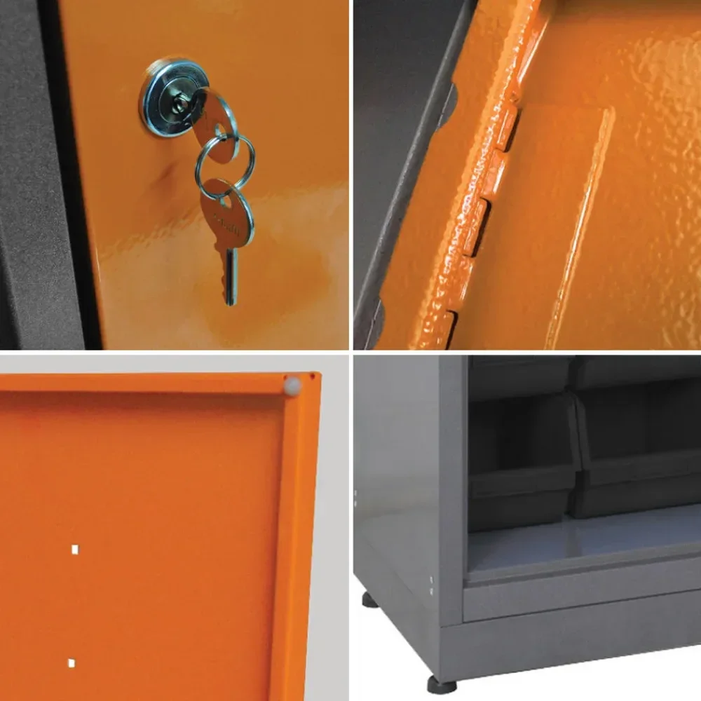 Armário Gaveteiro Misto Com 47 Gavetas Cor Preta 40003 Presto - Imagem 2