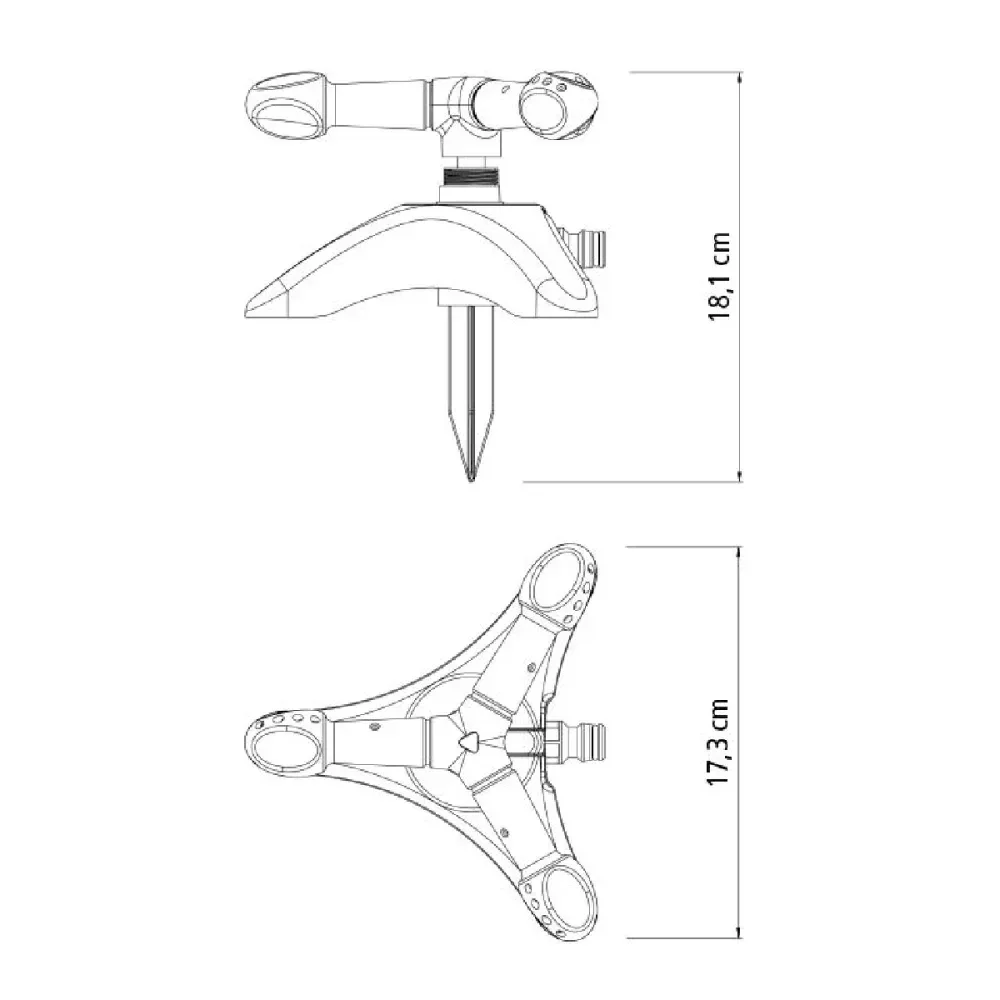 Aspersor Circular Para Engate Rápido Tramontina - Imagem 3