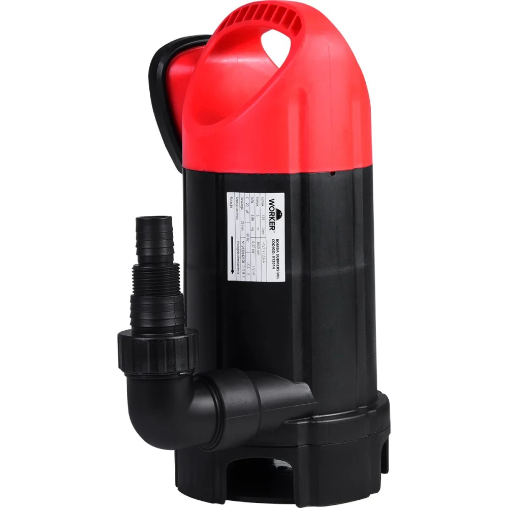 Bomba D’água Submersível 1.1/2” 370W 5M 127V Worker - Imagem 4
