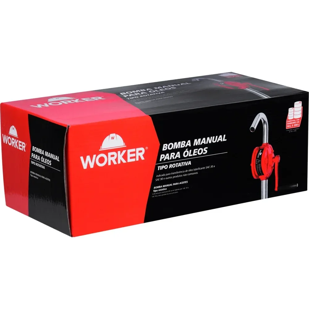 Bomba Manual Rotativa Para Transferência De Óleo Worker - Imagem 5