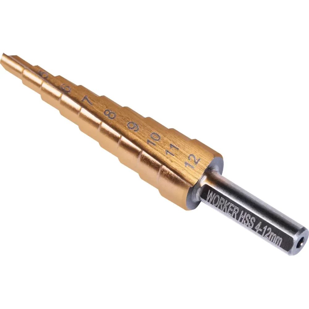 Broca Escalonada 4Mm A 12Mm Worker - Imagem 2