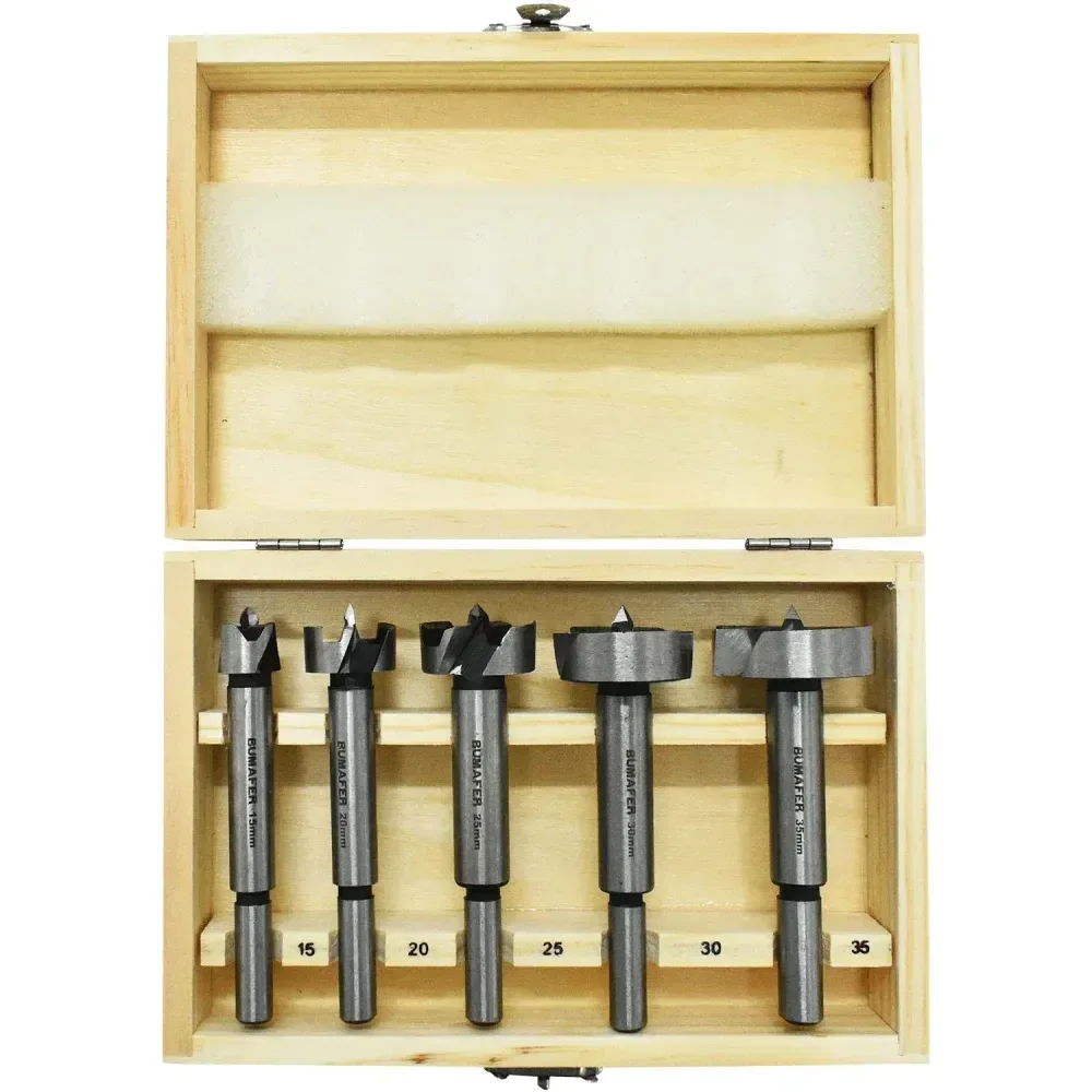 Brocas Para Dobradiç Forstner 15 A 35Mm 5 Peç Bumafer - Imagem 3