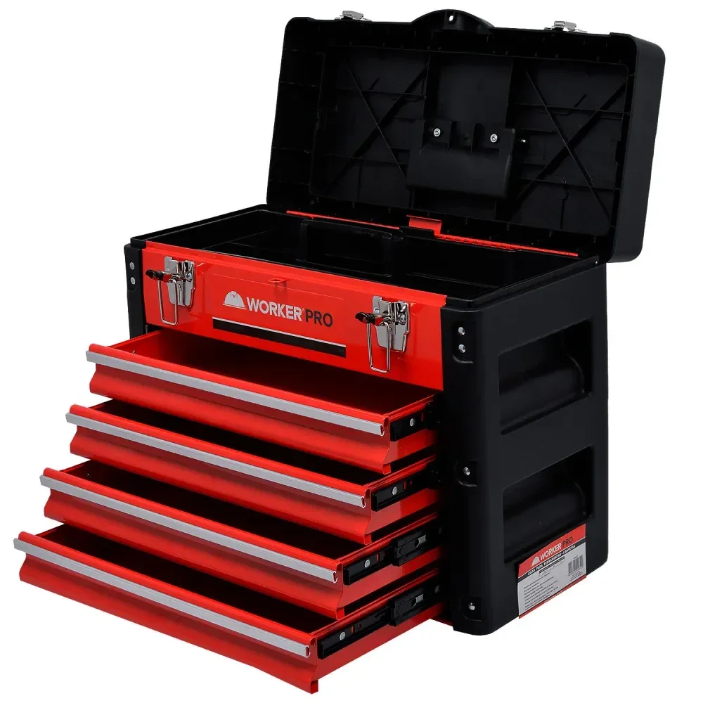 Caixa De Ferramenta 4 Gavetas Worker - Imagem 3