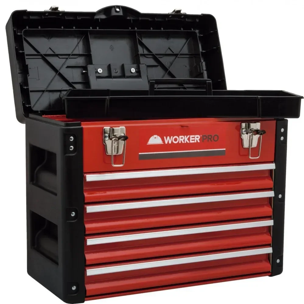 Caixa De Ferramenta 4 Gavetas Worker - Imagem 7