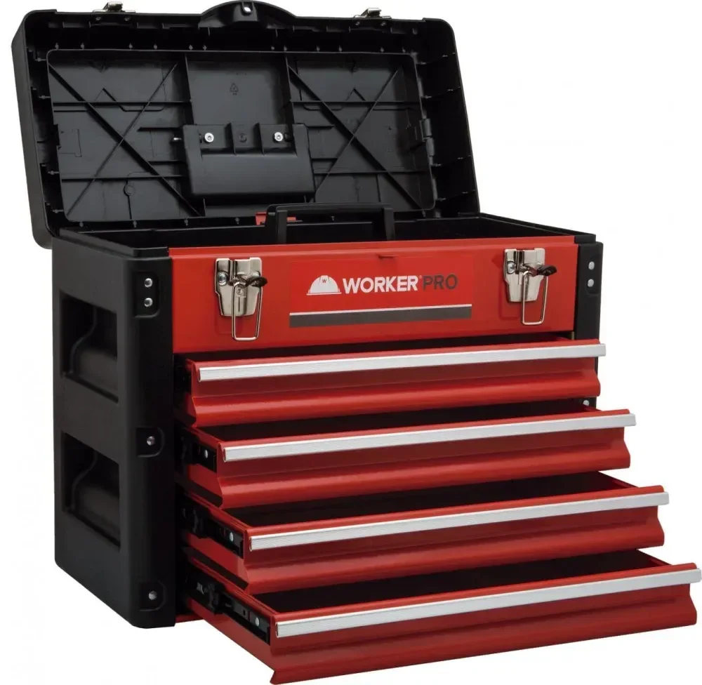 Caixa De Ferramenta 4 Gavetas Worker - Imagem 8