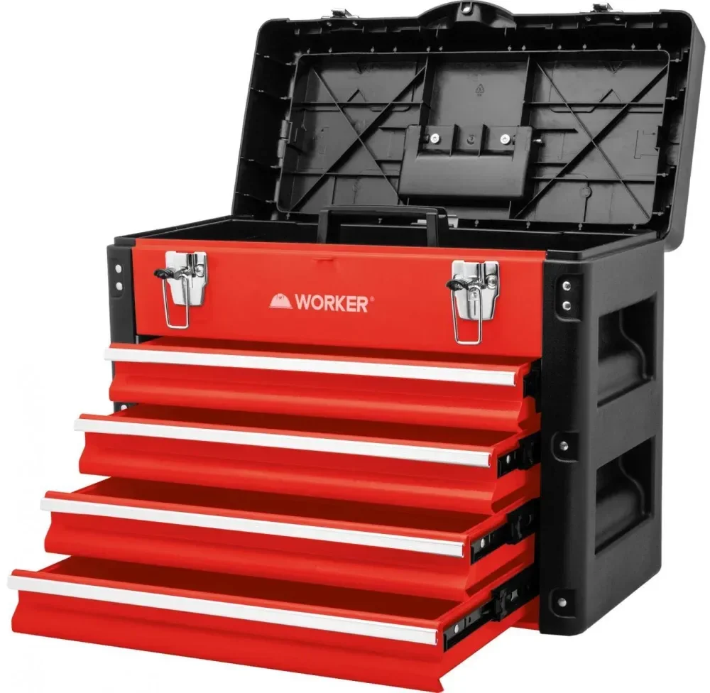 Caixa De Ferramenta 4 Gavetas Worker - Imagem 9