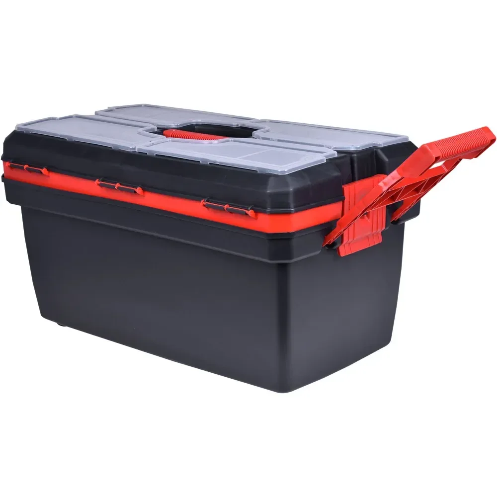 Caixa De Ferramenta Plástica Com Rodas 24 Worker - Imagem 3