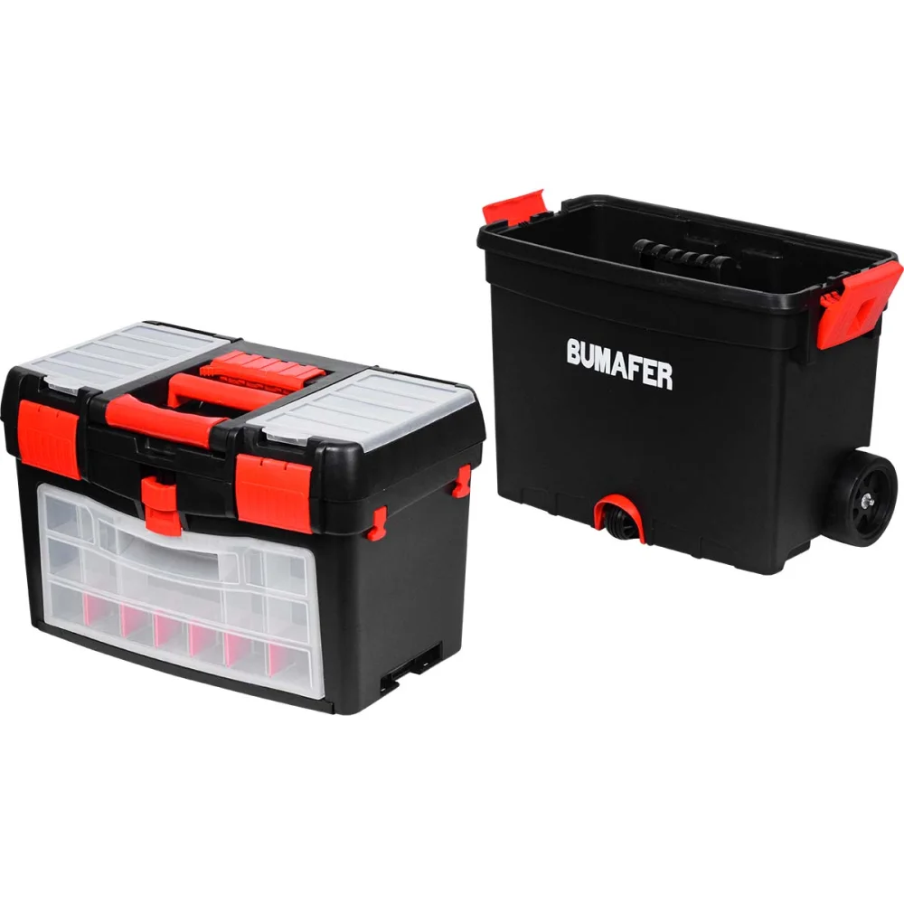 Caixa De Ferramentas Polipropileno Com Rodas 24.1/2 Bumafer - Imagem 3