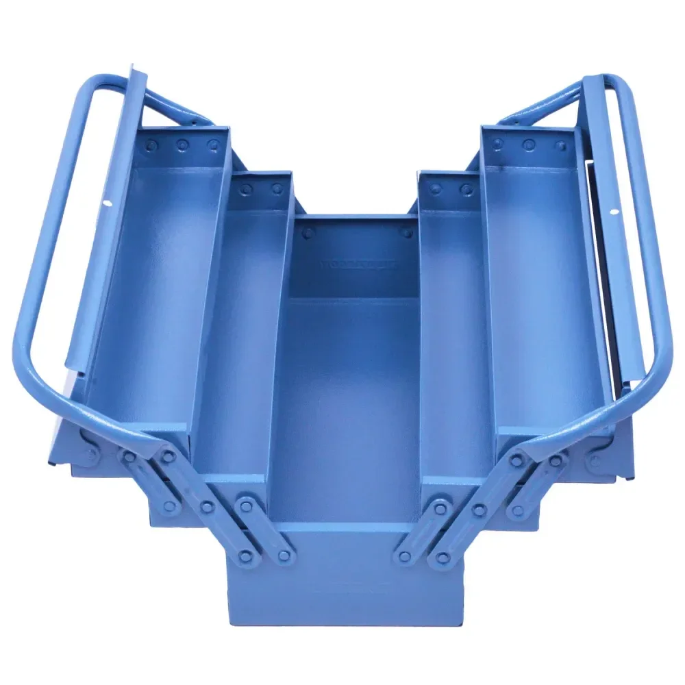 Caixa De Ferramentas Sanfonada Com 5 Gavetas Azul Marcon - Imagem 2