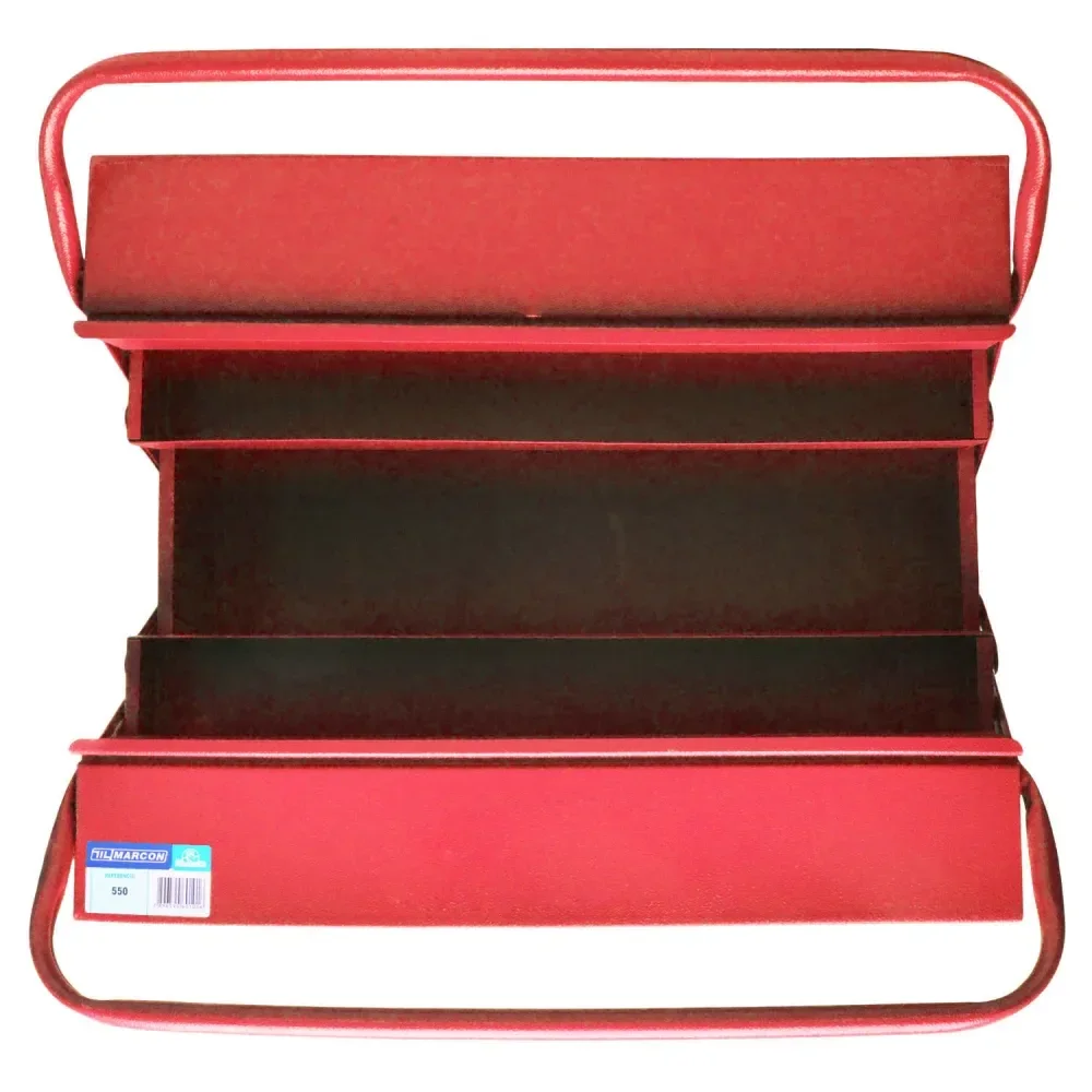 Caixa Para Ferramentas Com 5 Gavetas Cor Vermelha 550 Marcon - Imagem 3