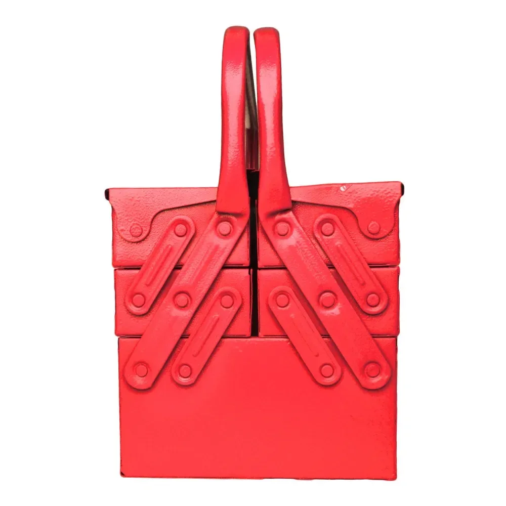 Caixa Para Ferramentas Com 5 Gavetas Cor Vermelha 550 Marcon - Imagem 4