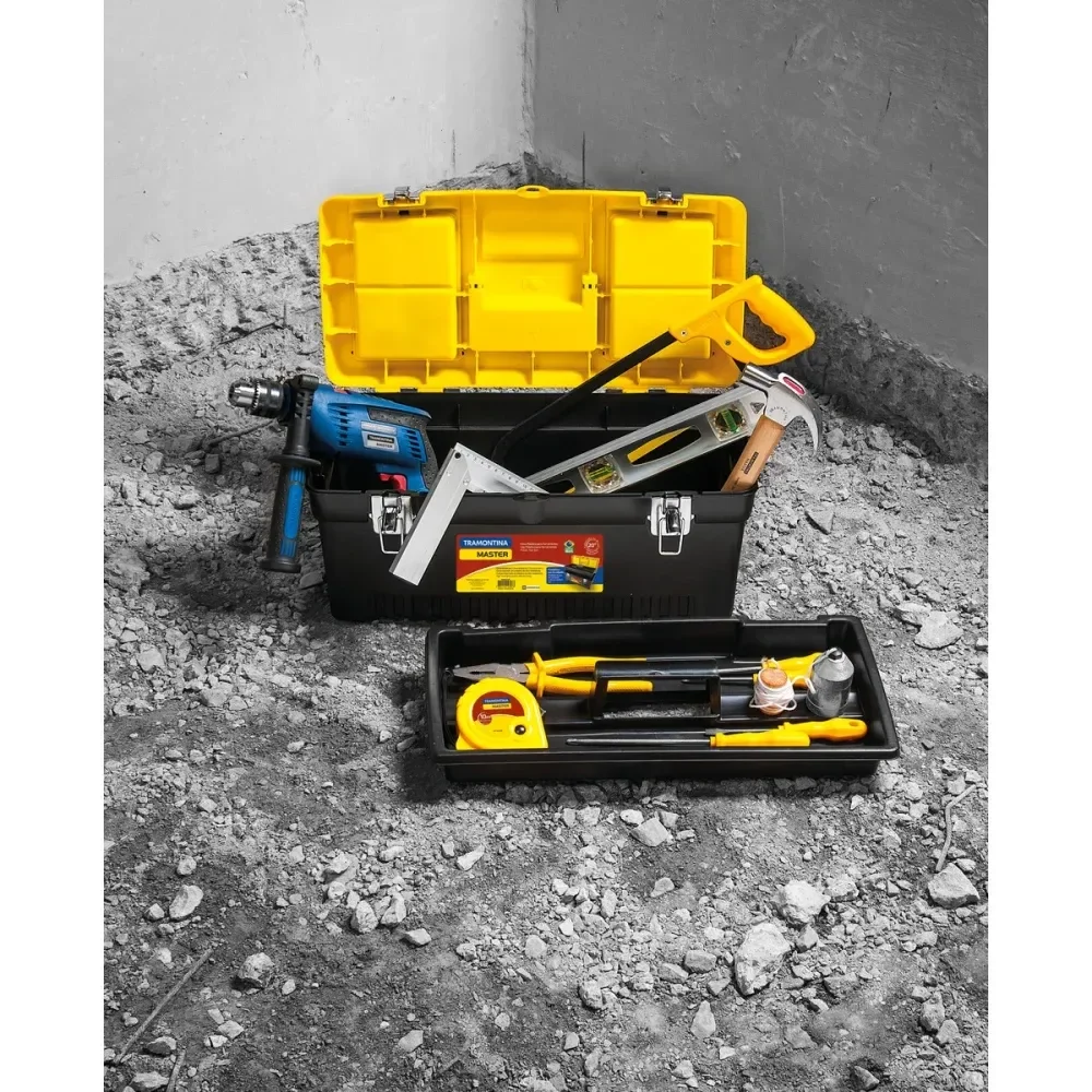 Caixa Plástica Para Ferramentas 20 Com Bandeja Removível Tramontina - Imagem 5