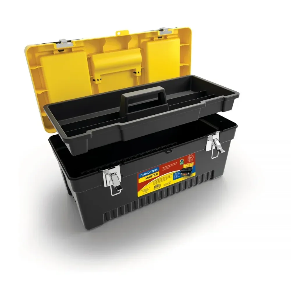 Caixa Plástica Para Ferramentas 20 Com Bandeja Removível Tramontina - Imagem 9