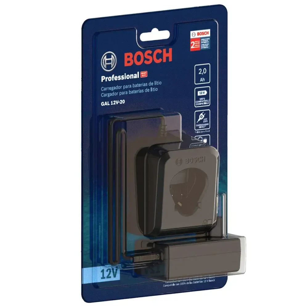 Carregador De Bateria Gal 12V-20 Bivolt Bosch - Imagem 4