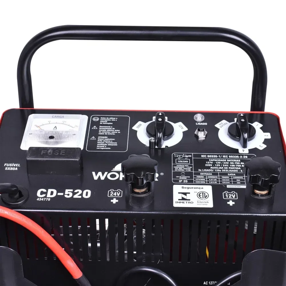 Carregador De Baterias Cd-520 60Hz Biv Worker - Imagem 6