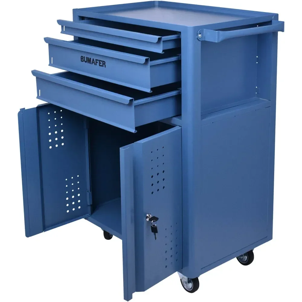Carrinho De Ferramentas Em Aço Com 3 Gavetas Bumafer - Imagem 2