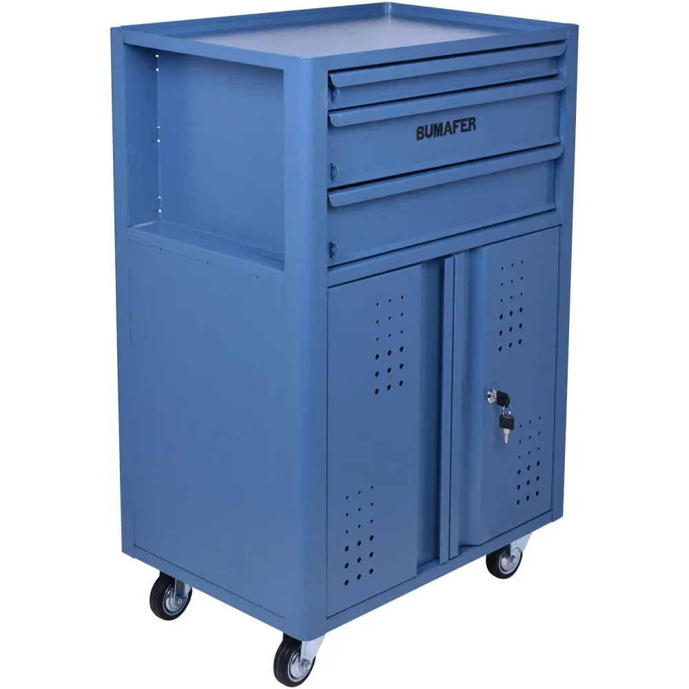 Carrinho De Ferramentas Em Aço Com 3 Gavetas Bumafer - Imagem 3