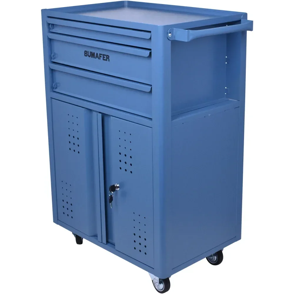 Carrinho De Ferramentas Em Aço Com 3 Gavetas Bumafer - Imagem 4