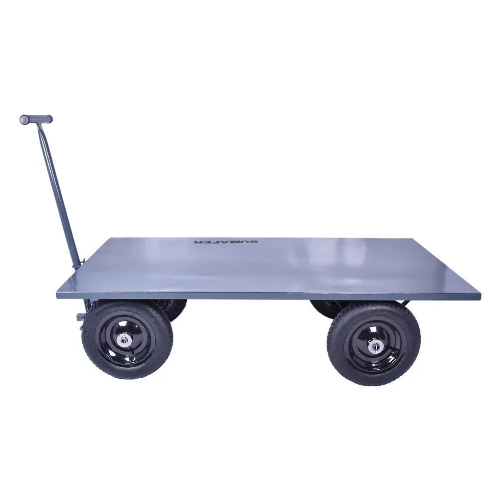 Carrinho Plataforma Aço Metálico 600Kg Bumafer - Imagem 4