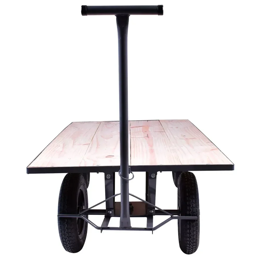 Carrinho Plataforma Com Tampo De Madeira Desmontável Bumafer - Imagem 5