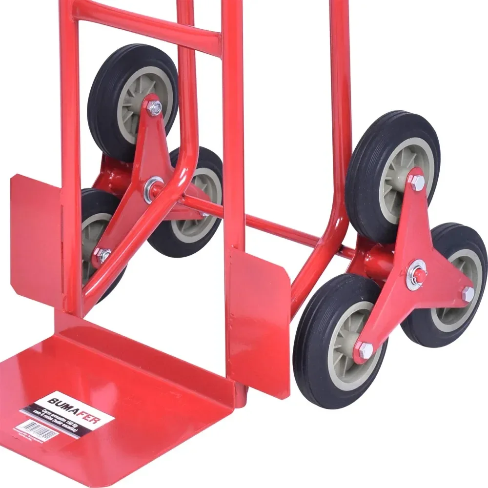 Carro Armazém Com 6 Rodas Subir Escadas 150Kg Bumafer - Imagem 5
