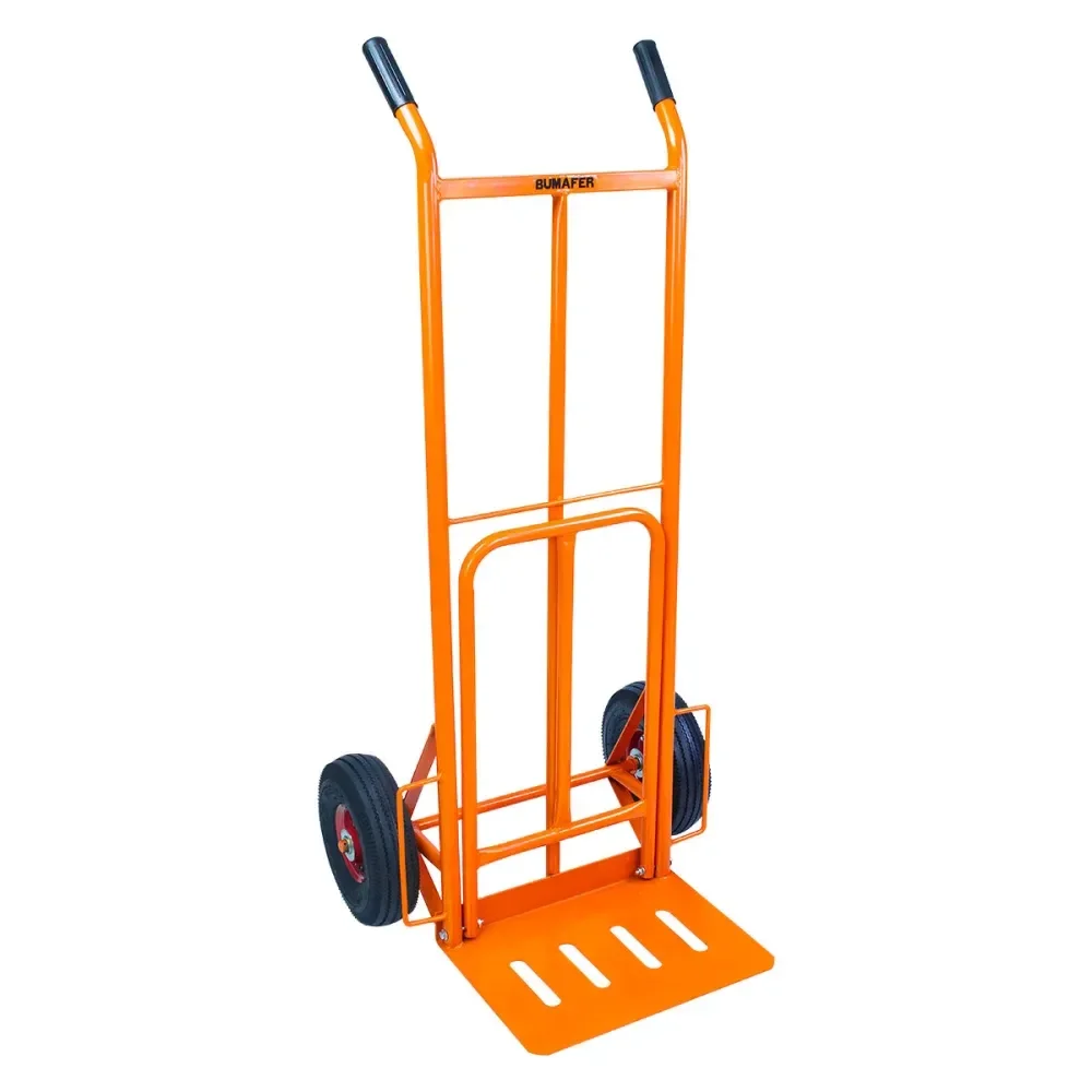 Carro Armazém De Aço 250Kg Com Aba Prolongada Bumafer - Imagem 2