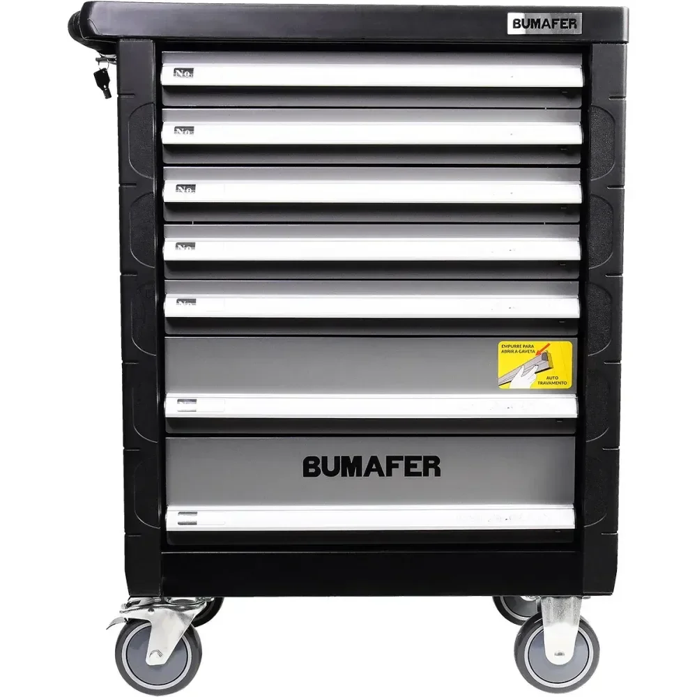 Carro De Ferramentas Aço Cromo Vanádio 393 Peças Bumafer - Imagem 2