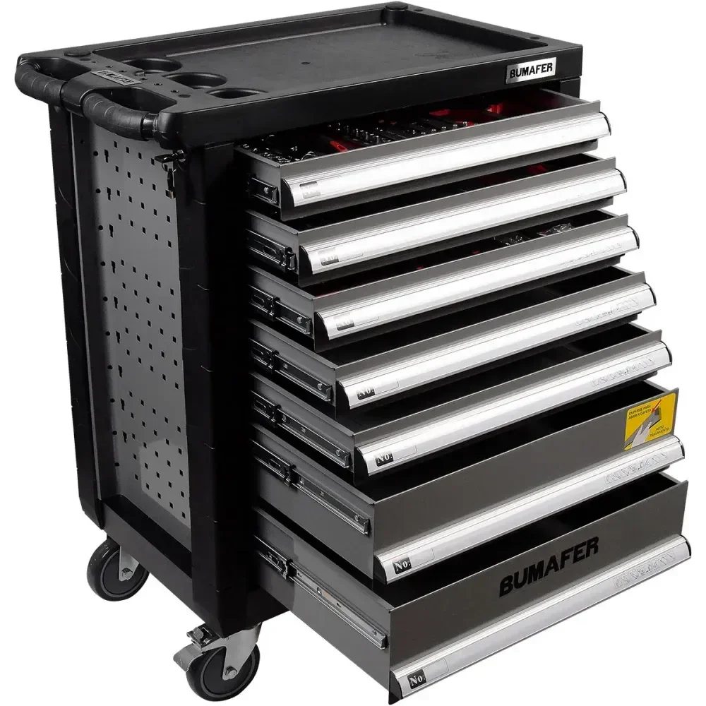 Carro De Ferramentas Aço Cromo Vanádio 393 Peças Bumafer - Imagem 3