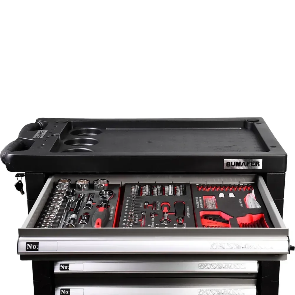 Carro De Ferramentas Aço Cromo Vanádio 393 Peças Bumafer - Imagem 4
