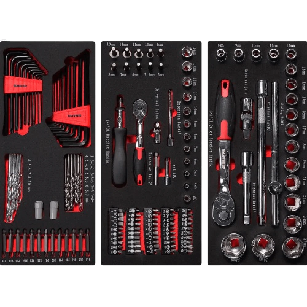 Carro De Ferramentas Aço Cromo Vanádio 393 Peças Bumafer - Imagem 7